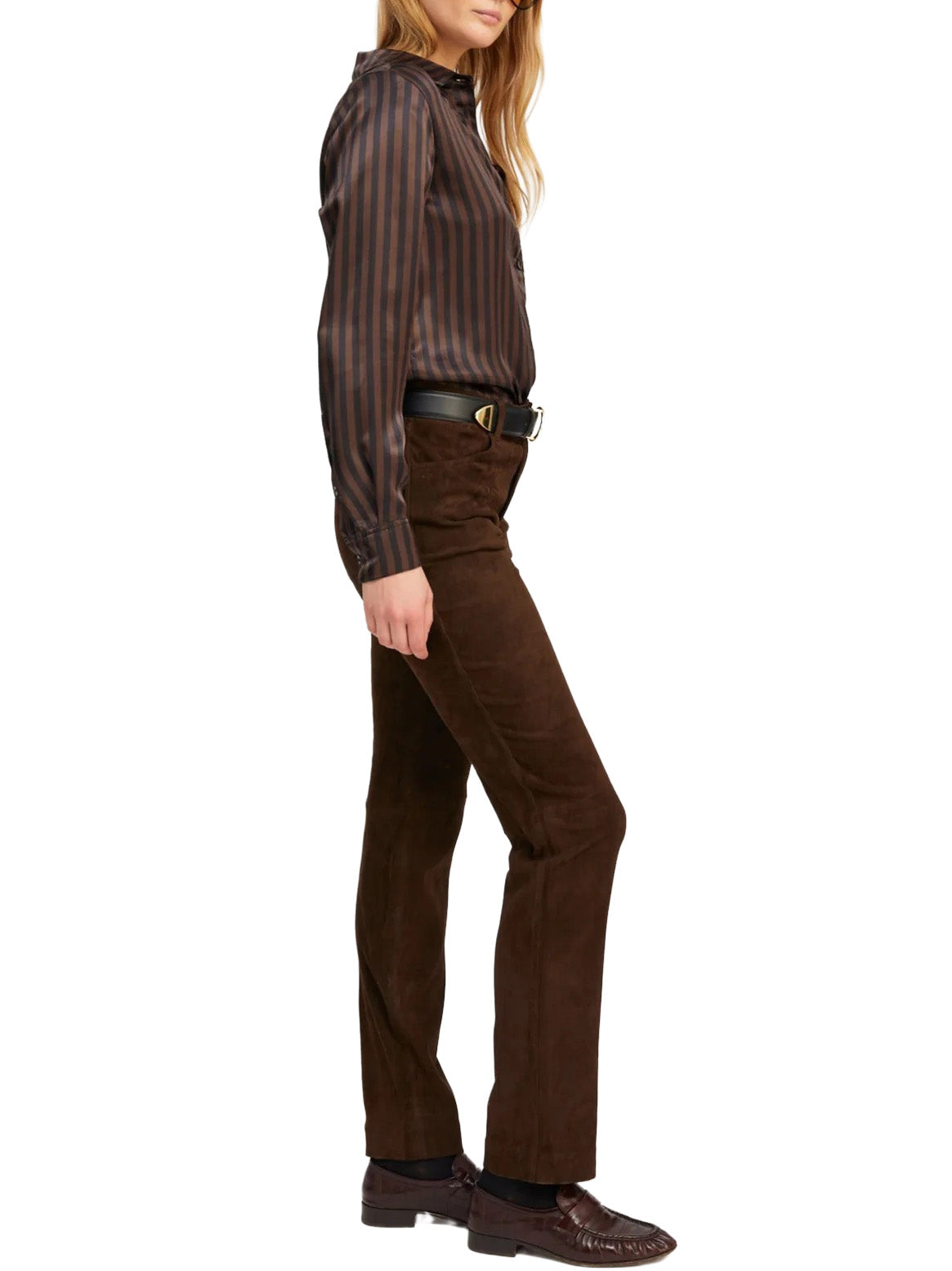 Americano Suede 5 Pocket Slim Straight