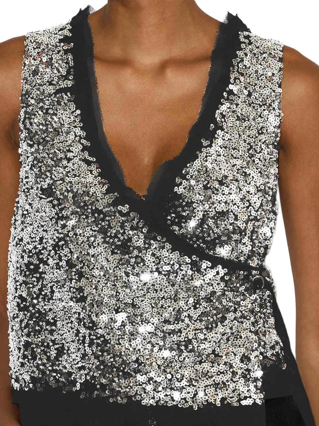 Tahina Sequined Vest