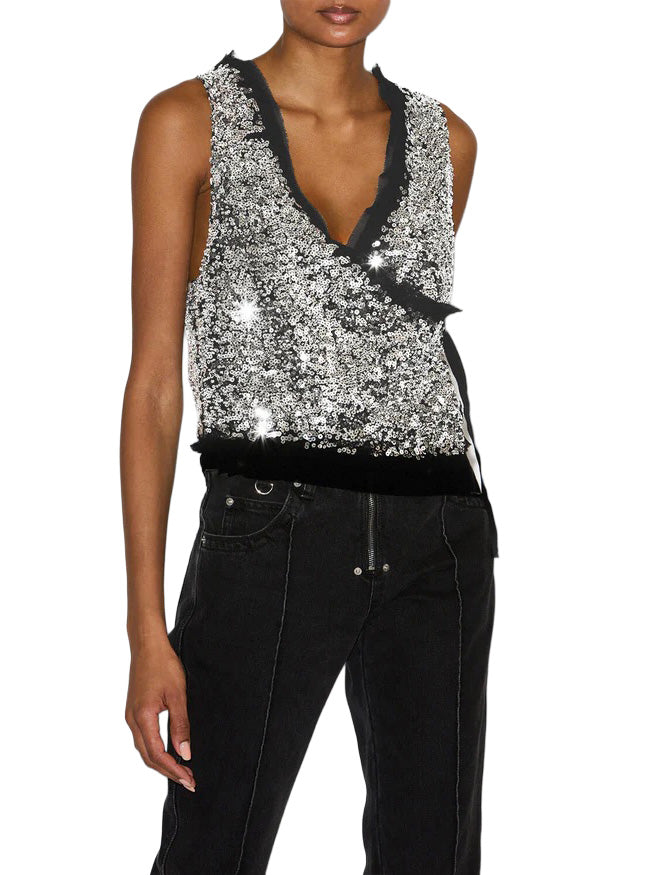 Tahina Sequined Vest