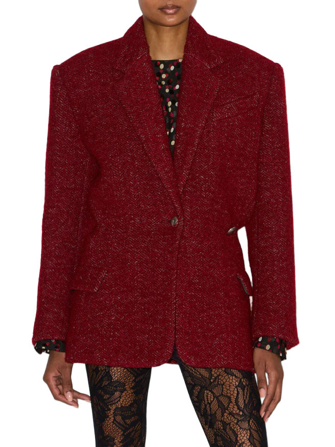 Gallie Jacket in Deep Red