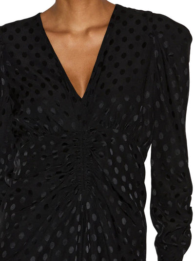 Albini Long Printed Silk Dress