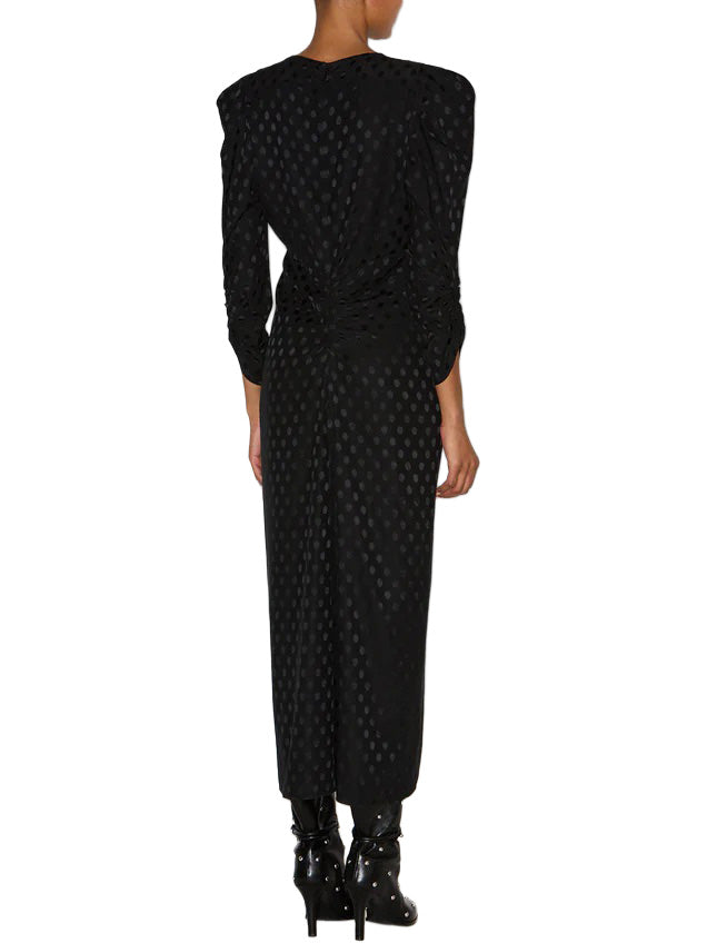 Albini Long Printed Silk Dress