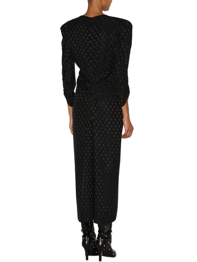 Albini Long Printed Silk Dress