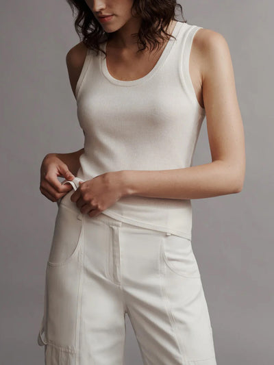 Ribbed Tank in Cotton