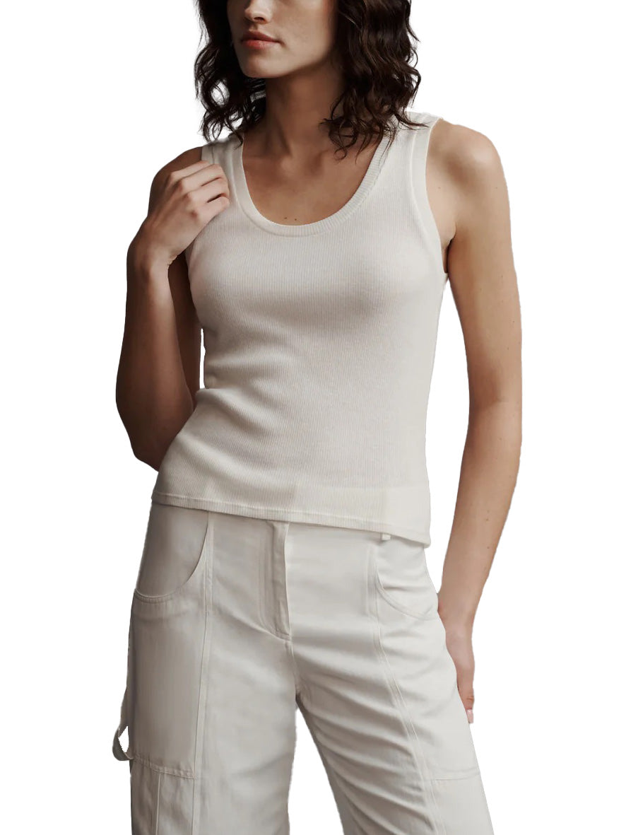 Ribbed Tank in Cotton