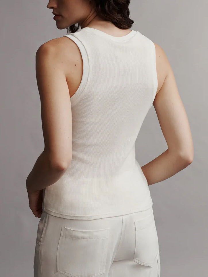 Ribbed Tank in Cotton