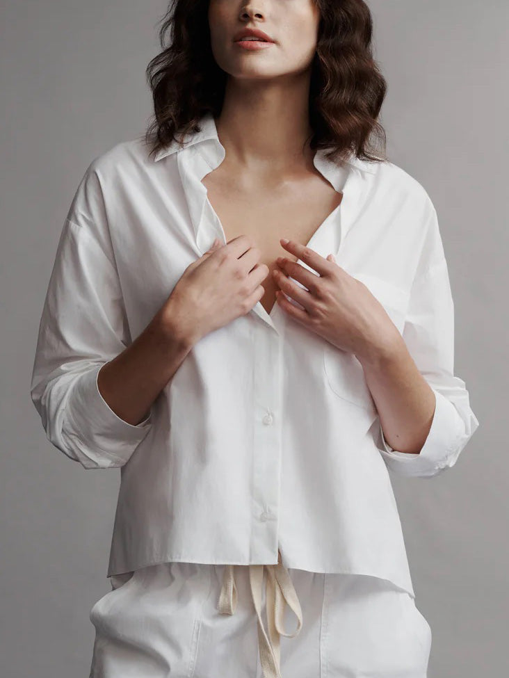 The Day After Shirt in Vintage Washed Cotton Poplin