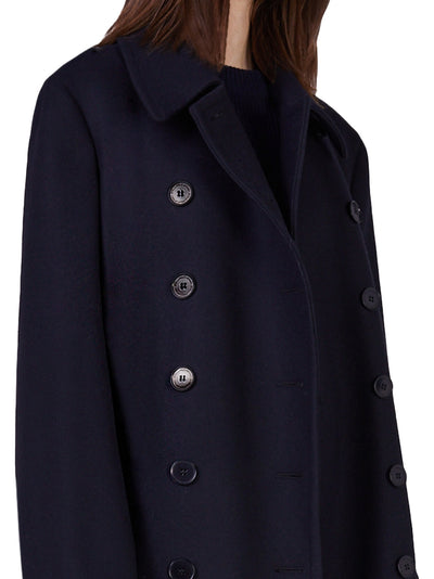 Slim Fit Maxi Coat in Ink