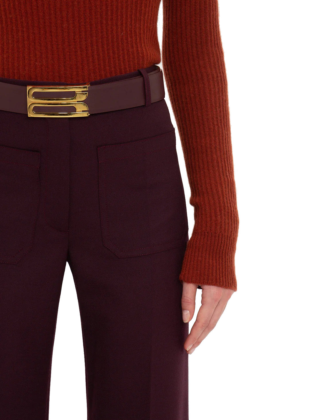 Alina Trouser in Deep Mahogany