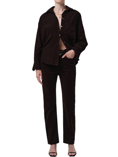 Kayla Shirt Corduroy In Barrister