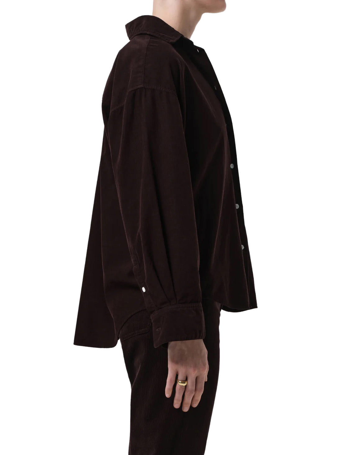 Kayla Shirt Corduroy In Barrister