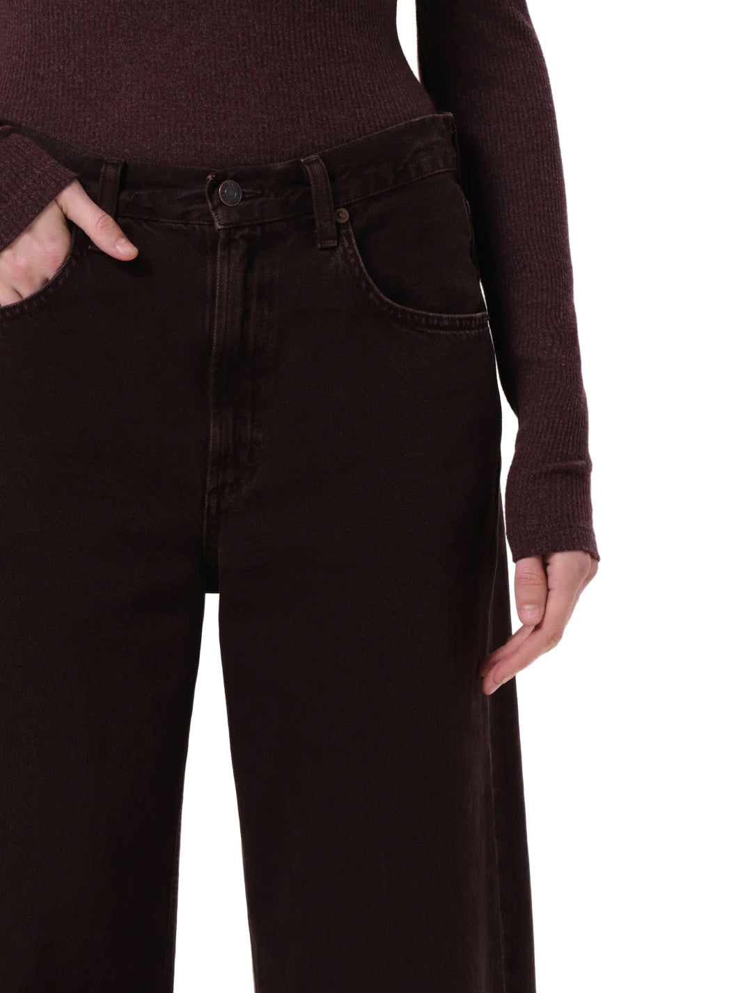 Low Curve Jean in Sloe Berry