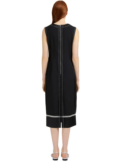 Black Wool Inside-Out Dress