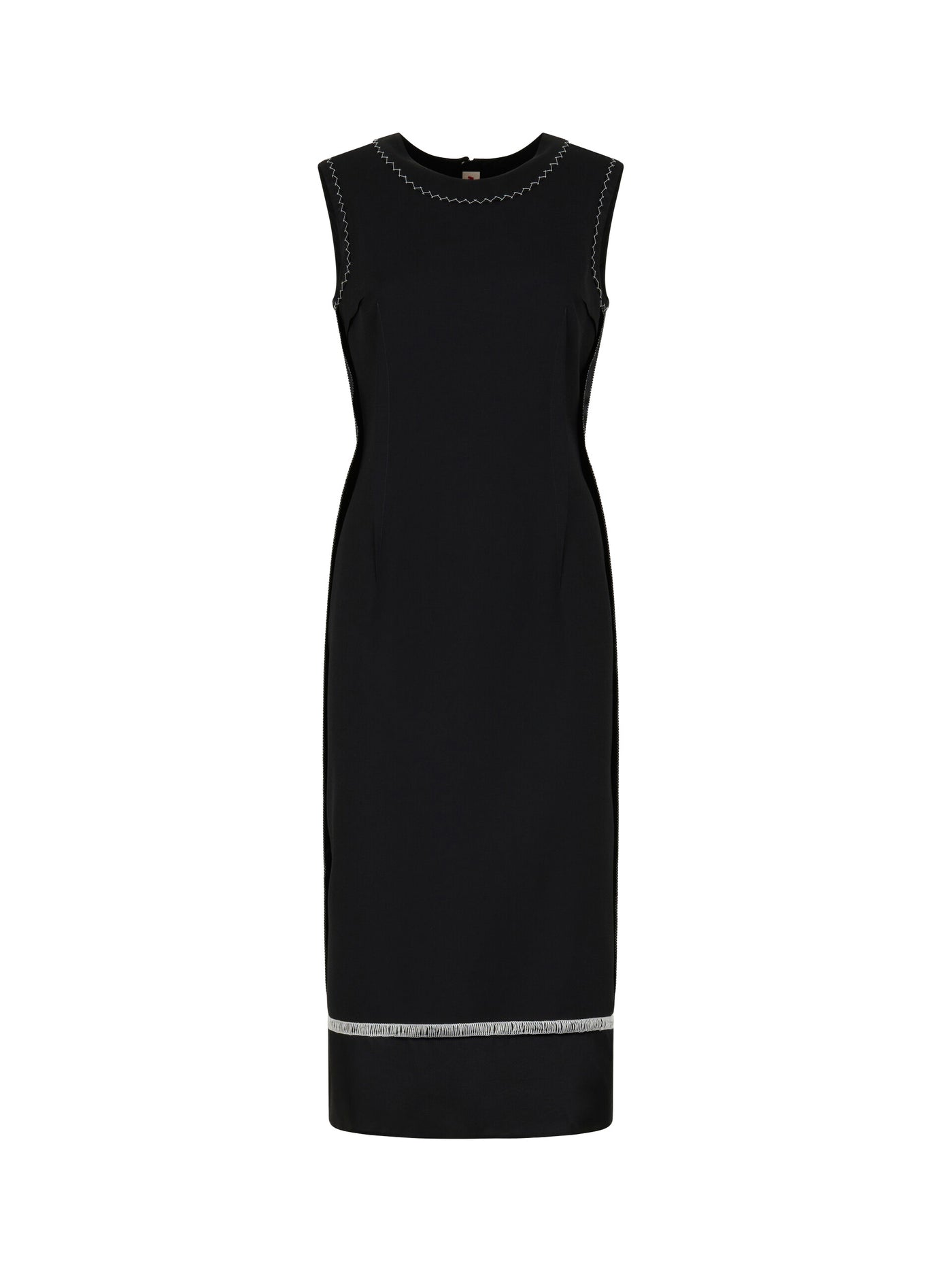 Black Wool Inside-Out Dress