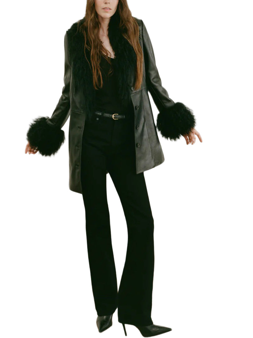 Joan Jeans in Distressed Black