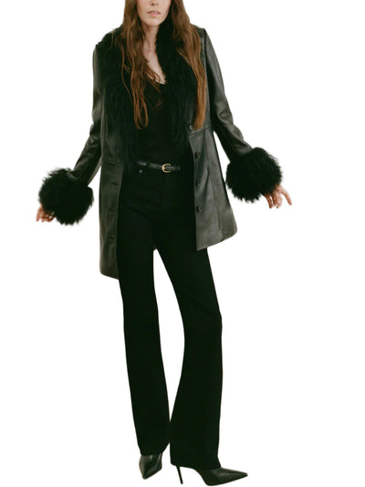 Joan Jeans in Distressed Black