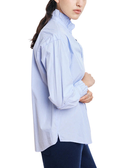 Chana Women Woven Shirt in Light Blue