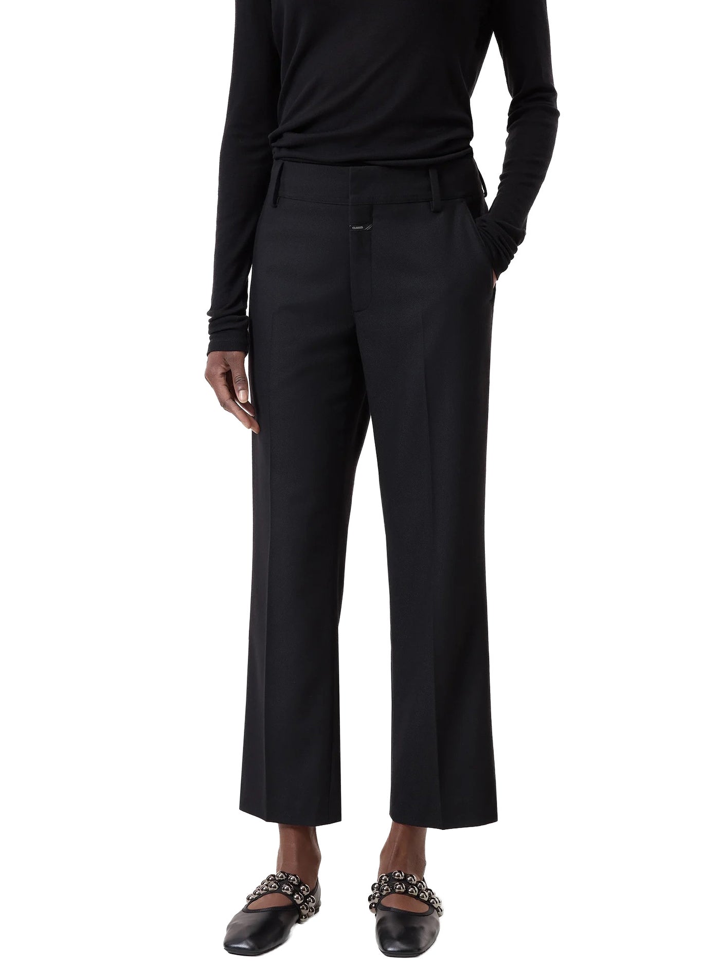Serandon Straight Pants in Black