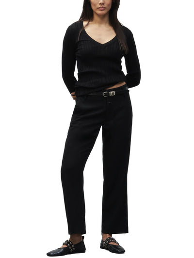 Serandon Straight Pants in Black