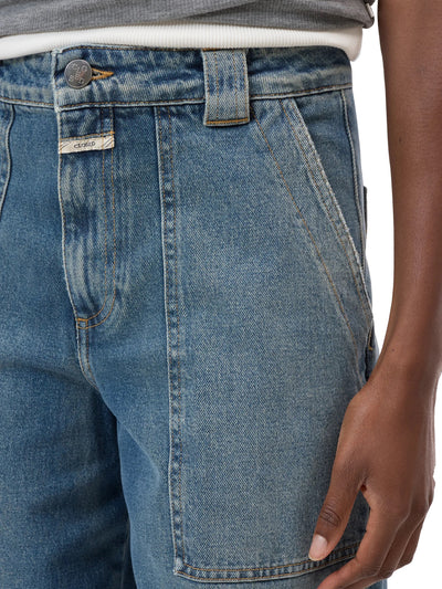 Rhannon Barrel Jeans in Mid Blue