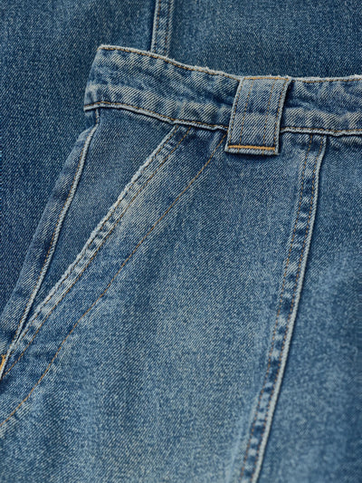 Rhannon Barrel Jeans in Mid Blue