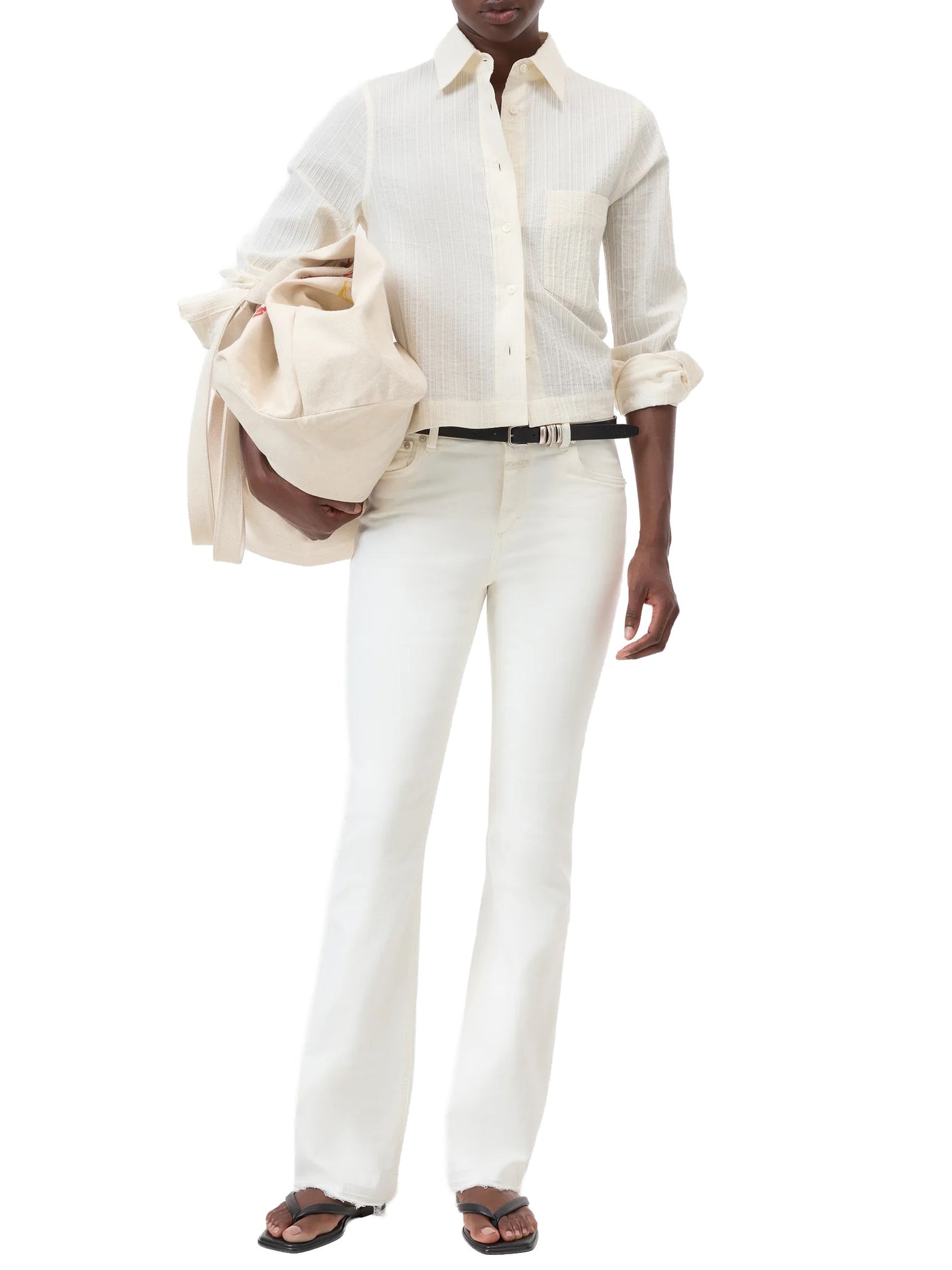 Jovanna Flared Jeans in Ivory