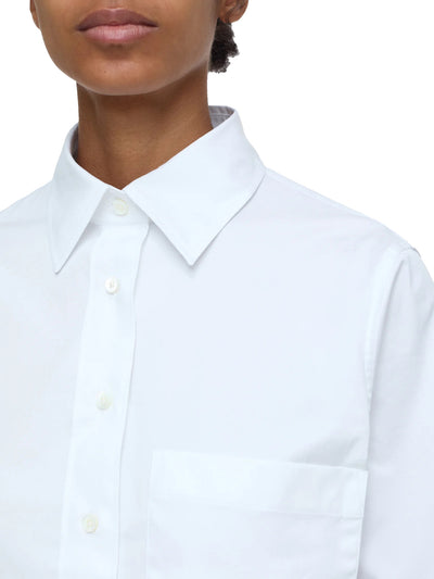 Short Cotton Poplin Blouse