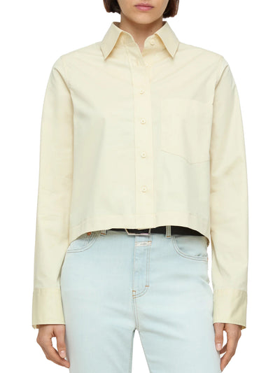 Short Cotton Poplin Blouse