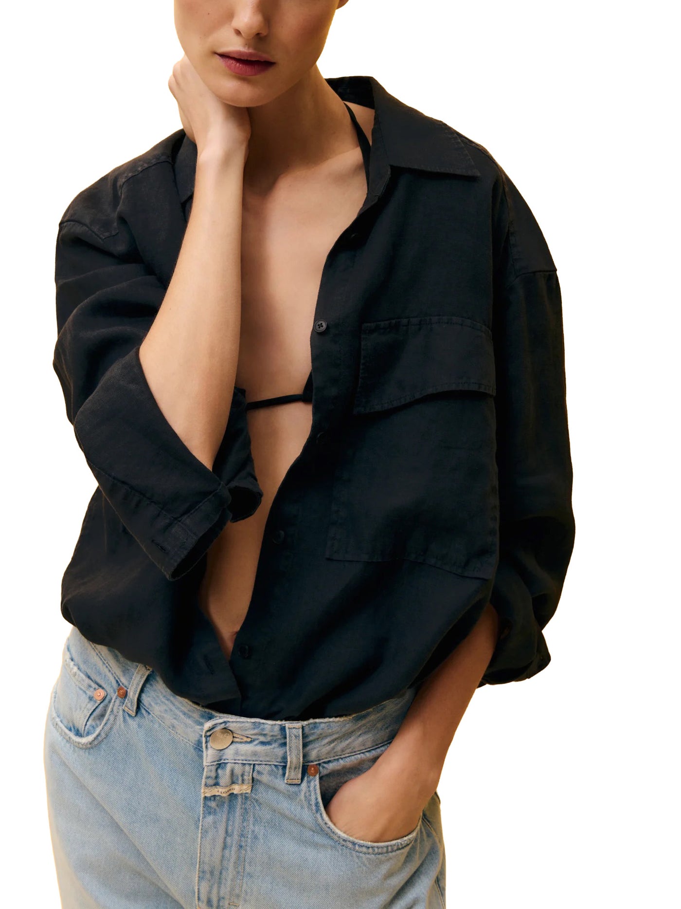 Shirt Blouse in Linen
