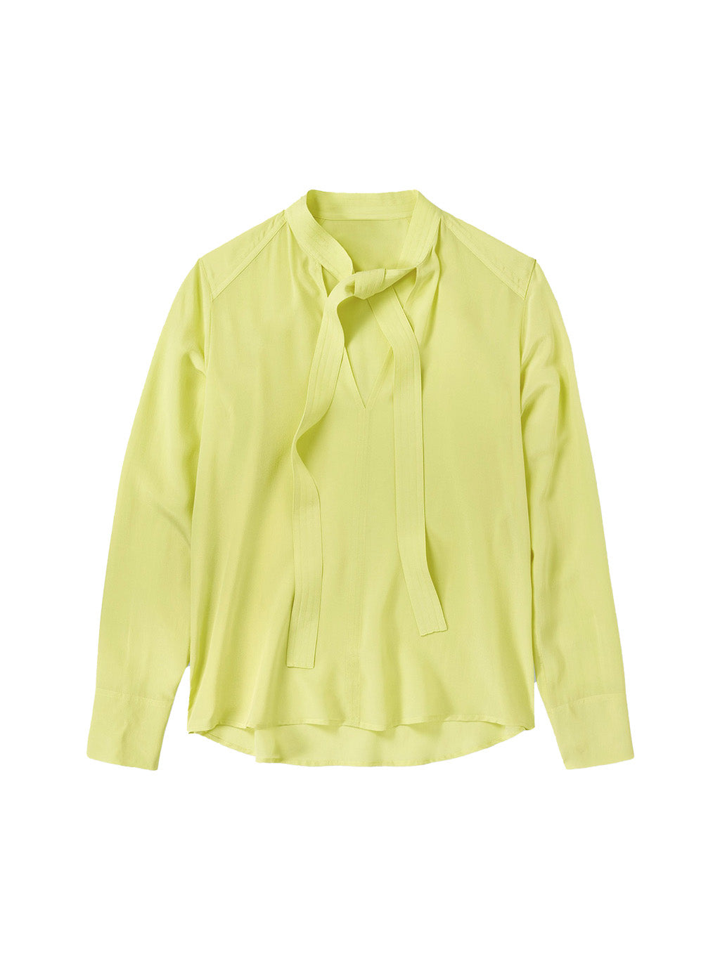 Silk Blouse in Primary Yellow