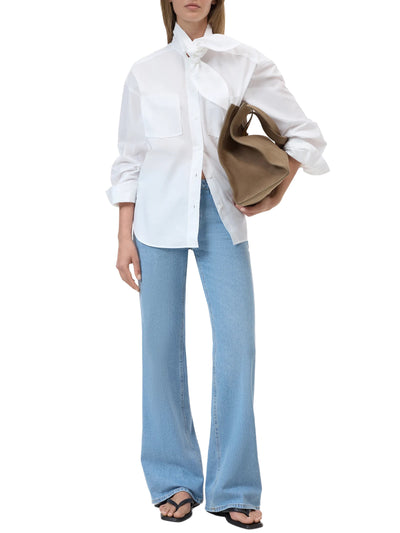 Scarf Shirt in White