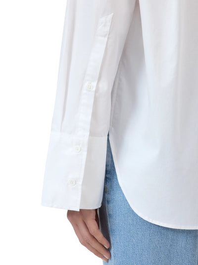 Scarf Shirt in White
