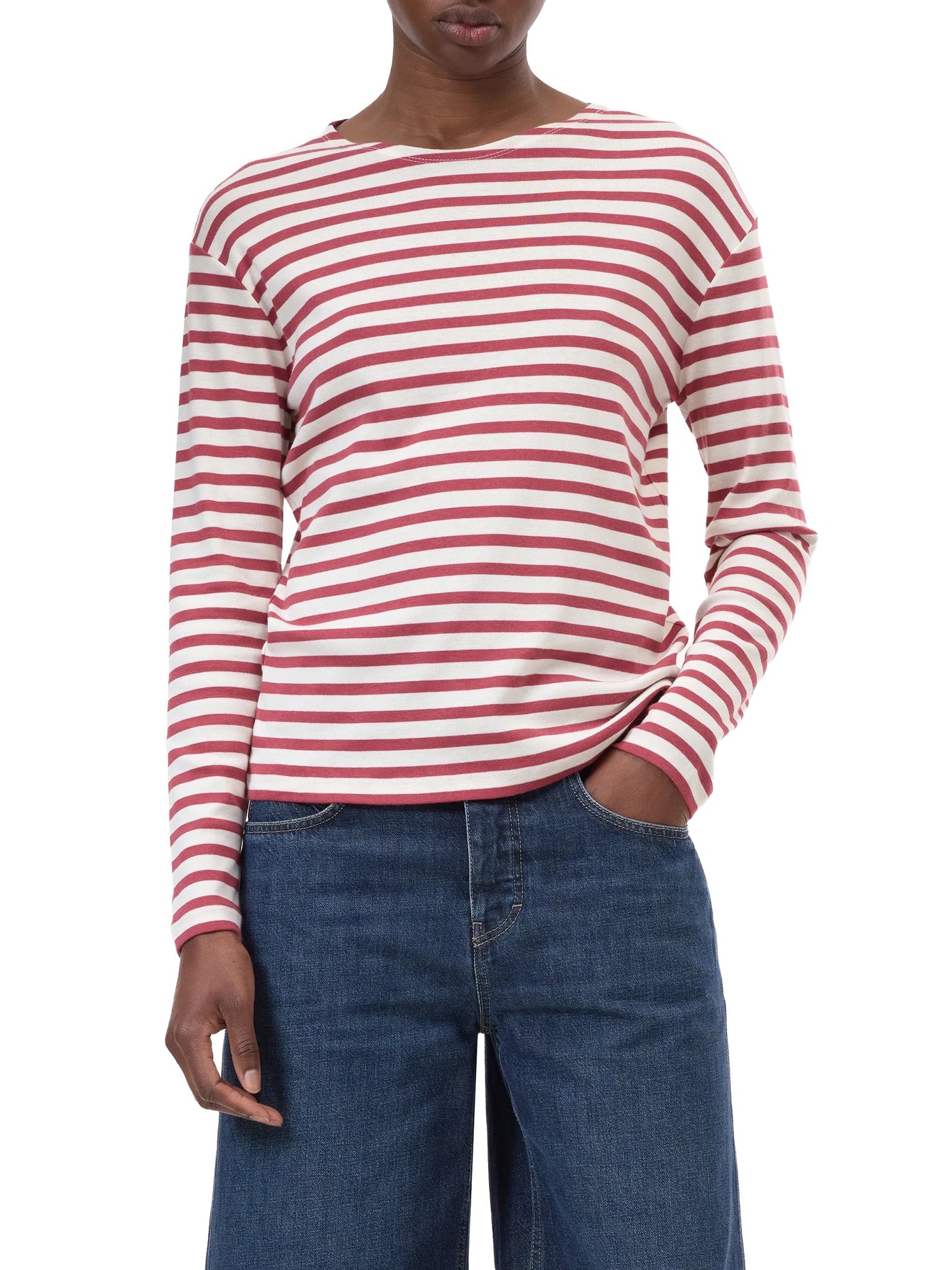 Basic Longsleeve in Cherry Red