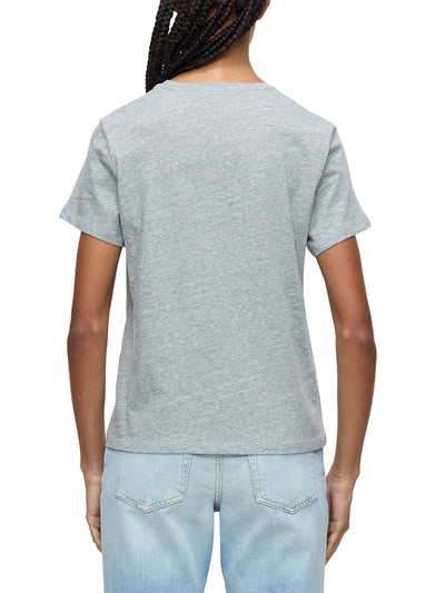 T-shirt in Light Grey Melange