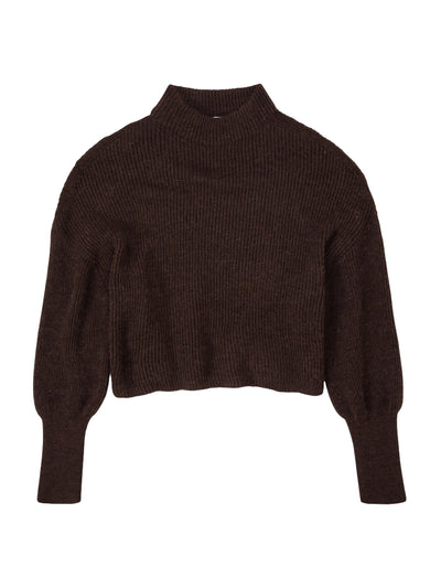 Funnel Neck Alpaca Mix Sweater
