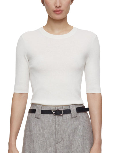 Cashmere Mix Top in Ivory