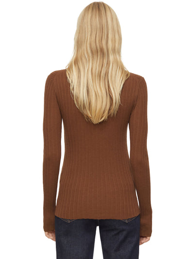 Longsleeve with Cashmere in Auburn
