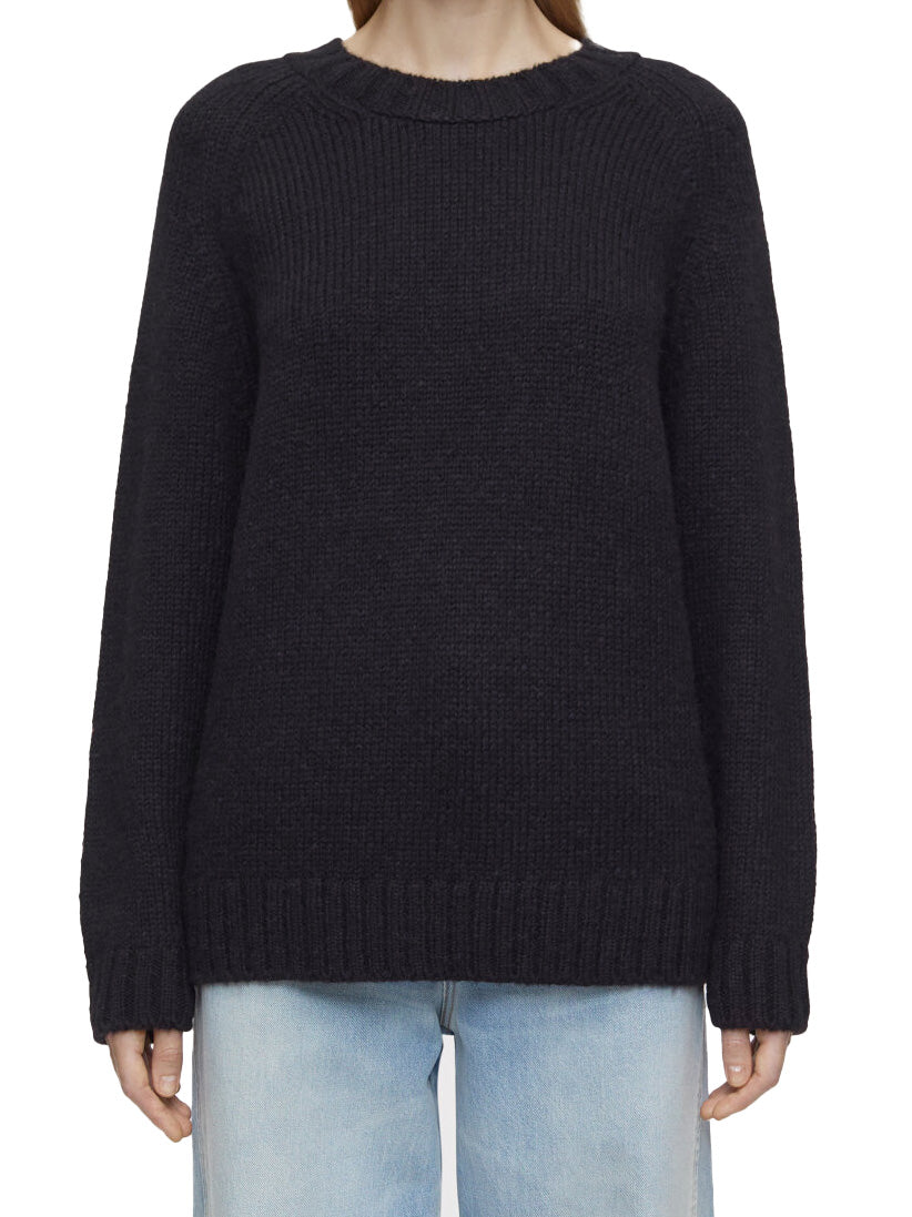Alpaca Mix Sweater in Black