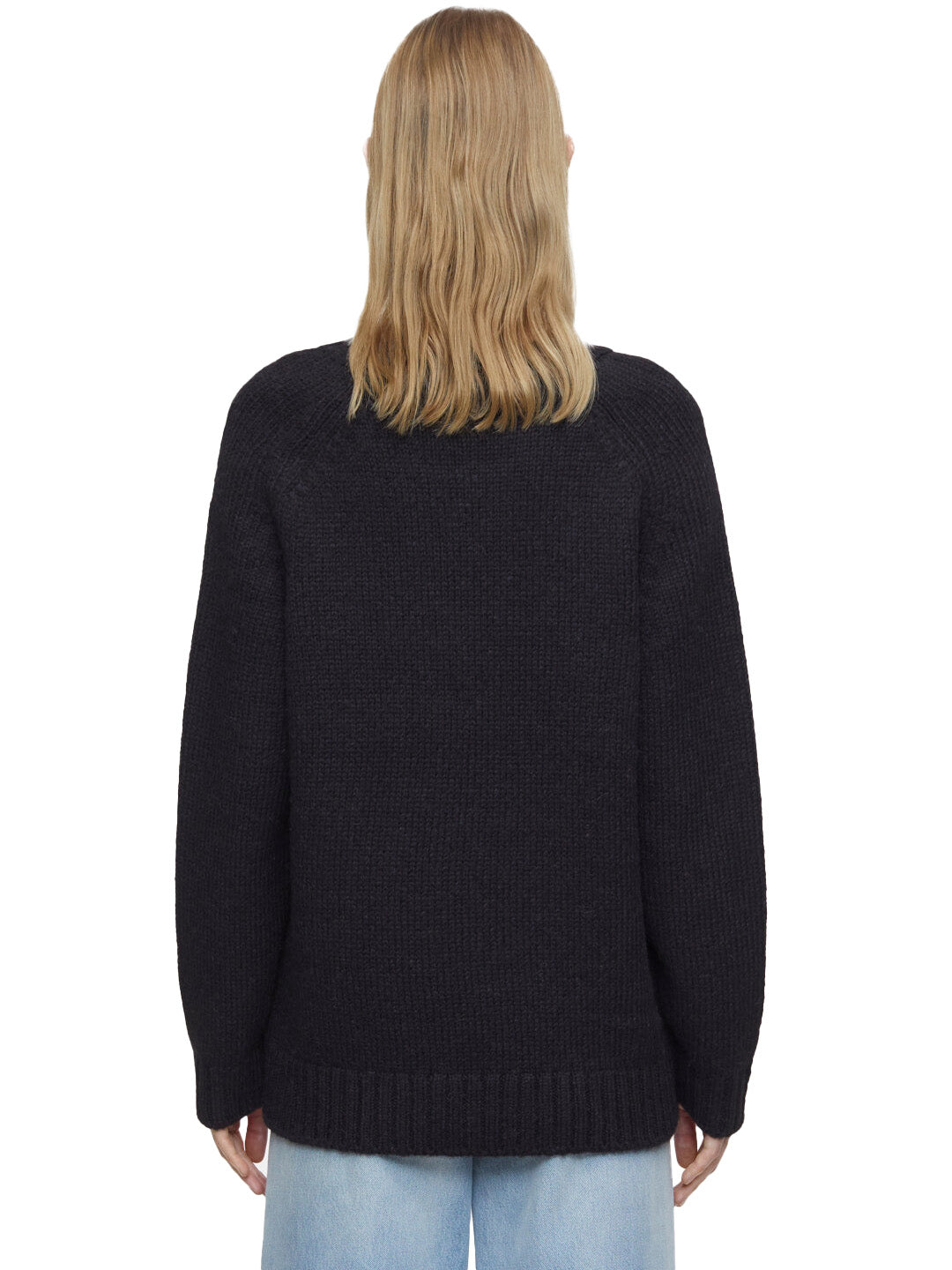 Alpaca Mix Sweater in Black