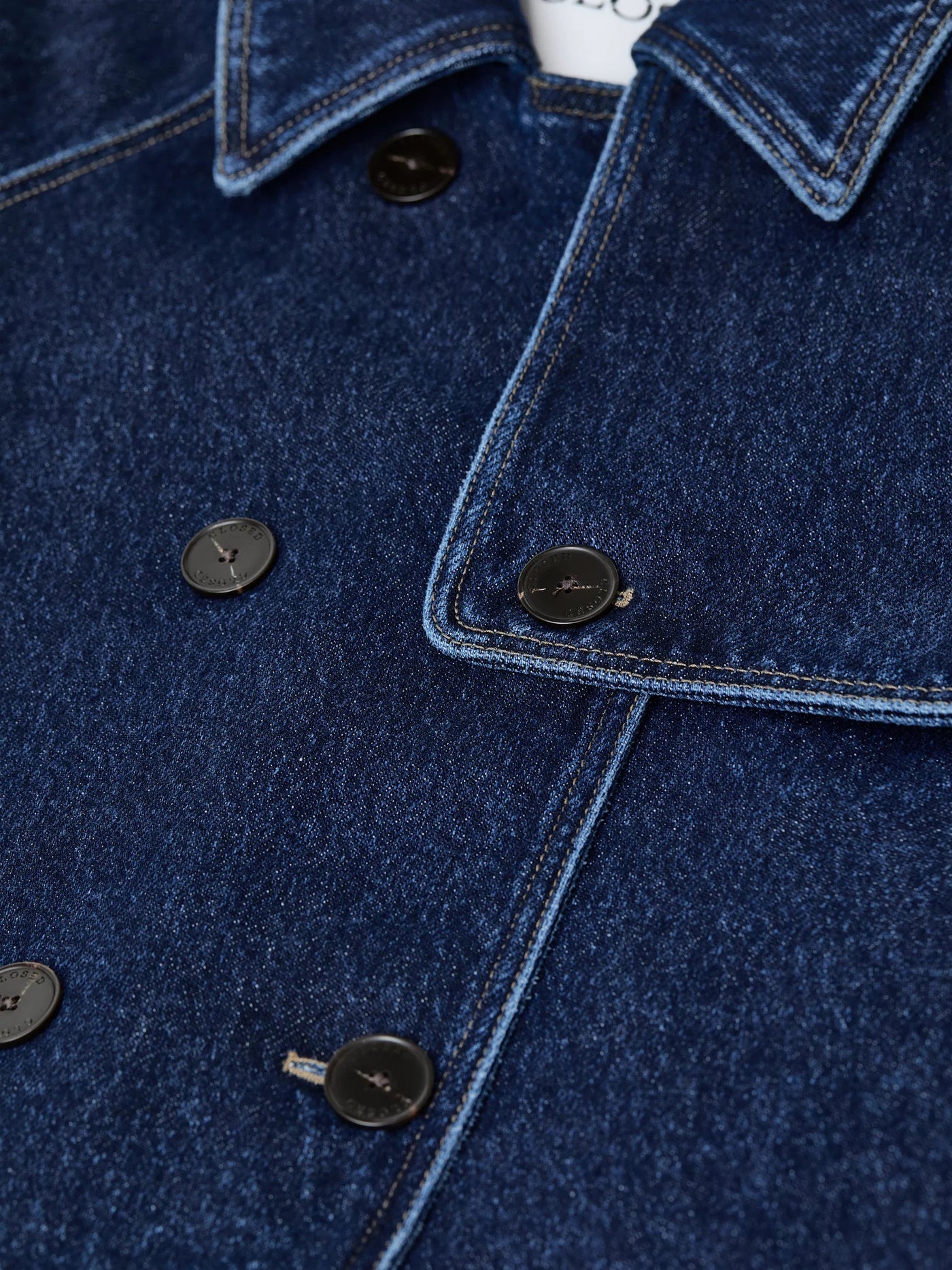 Cropped Trench in Dark Blue