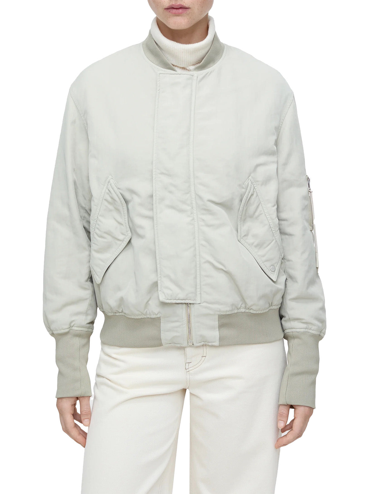 Bomber Jacket in Sabbia Beige