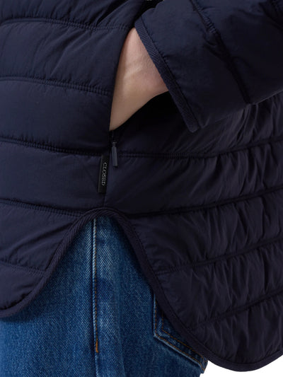 Quilted Zip Jacket in Dark Night