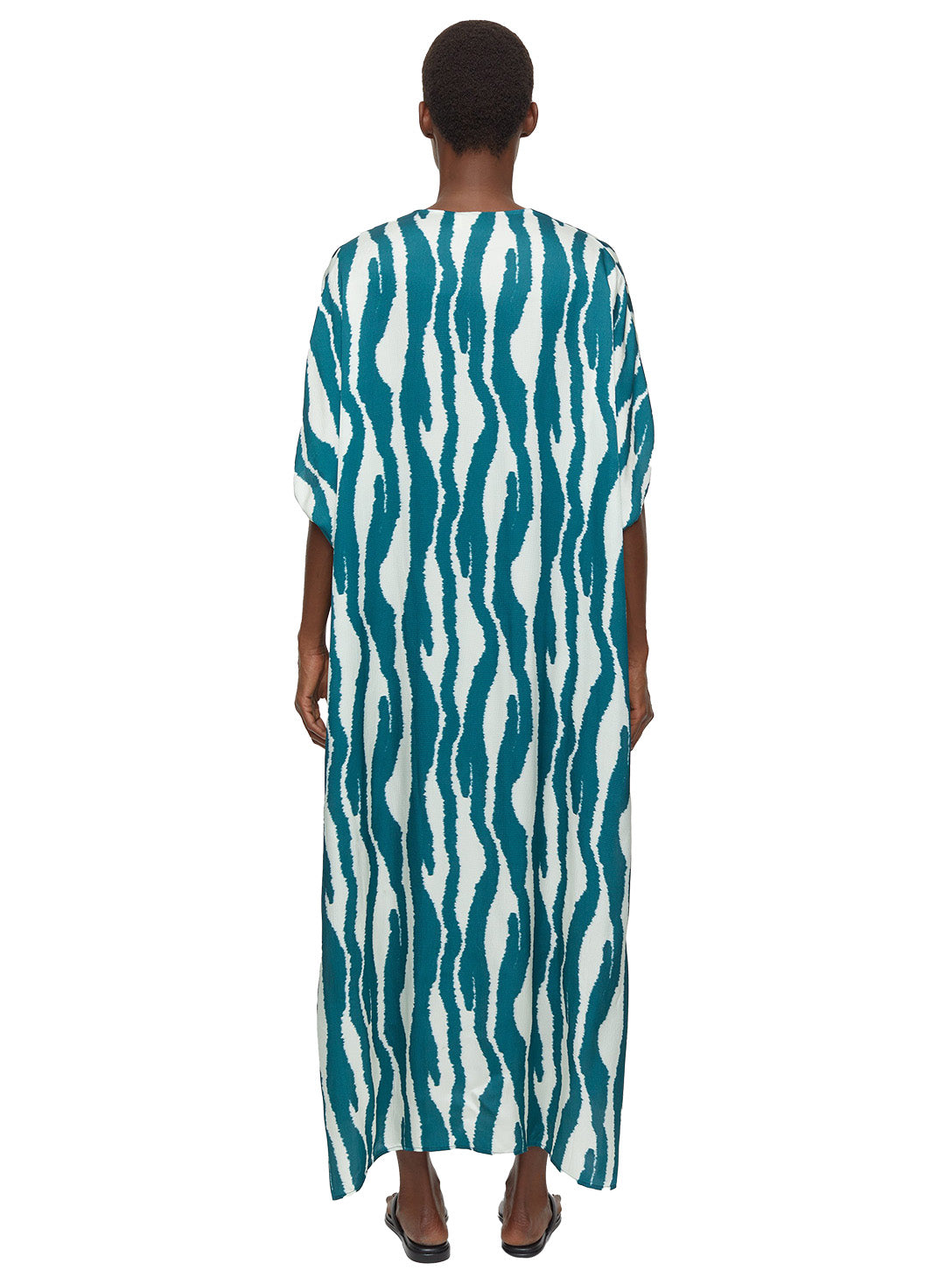 Caftan Maxi Dress with Print