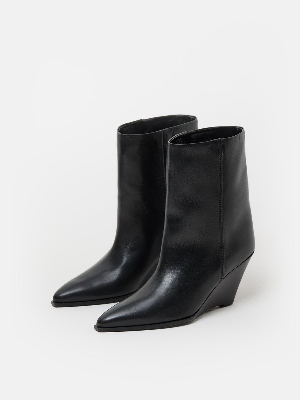 Wedge Boots in Black