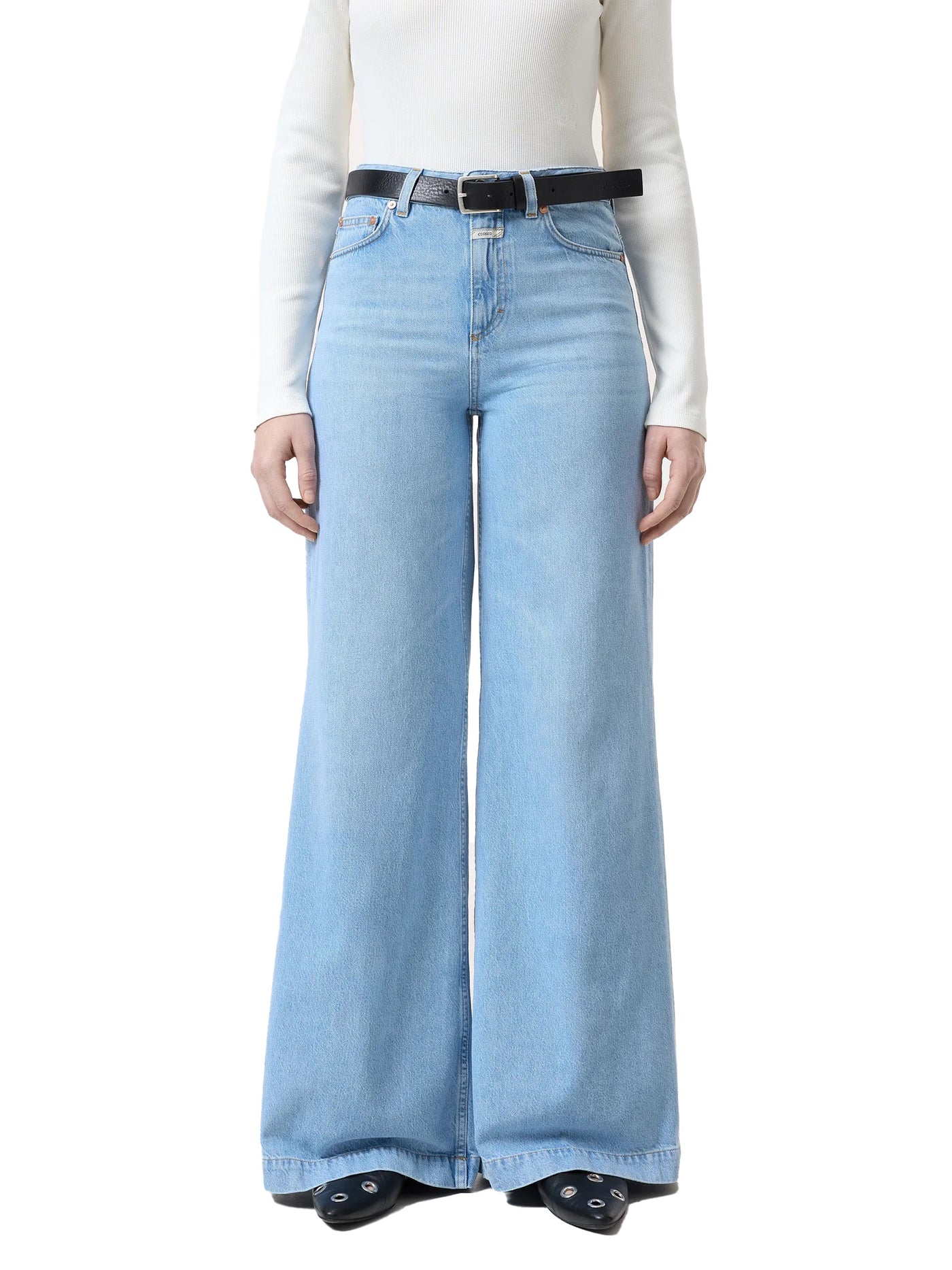 Glow-up Wide Jeans in Light Blue