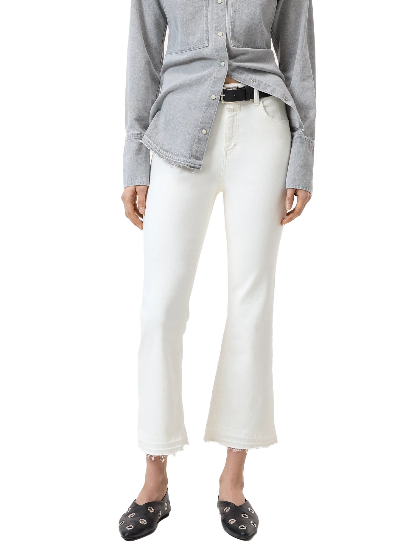 Hi-Sun Flared Jeans in Ivory