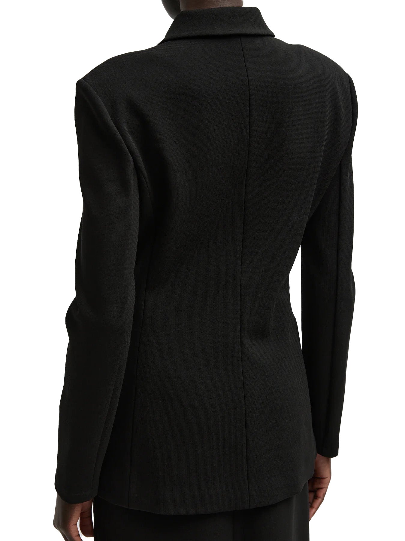 Wren Crepe Knit Fitted Blazer