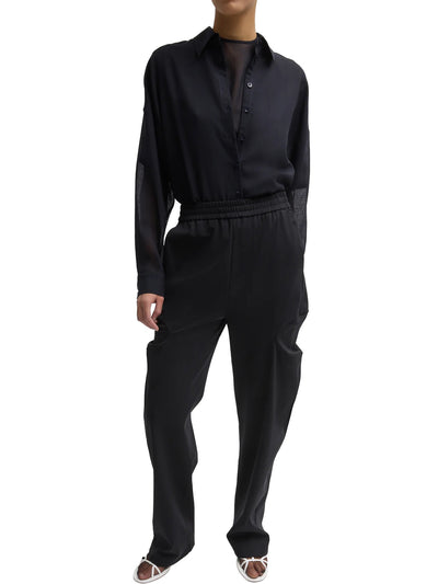 Sheer Wool Gauze Oversized Shirt