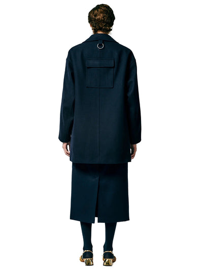 Recycled Felted Wool Peacoat