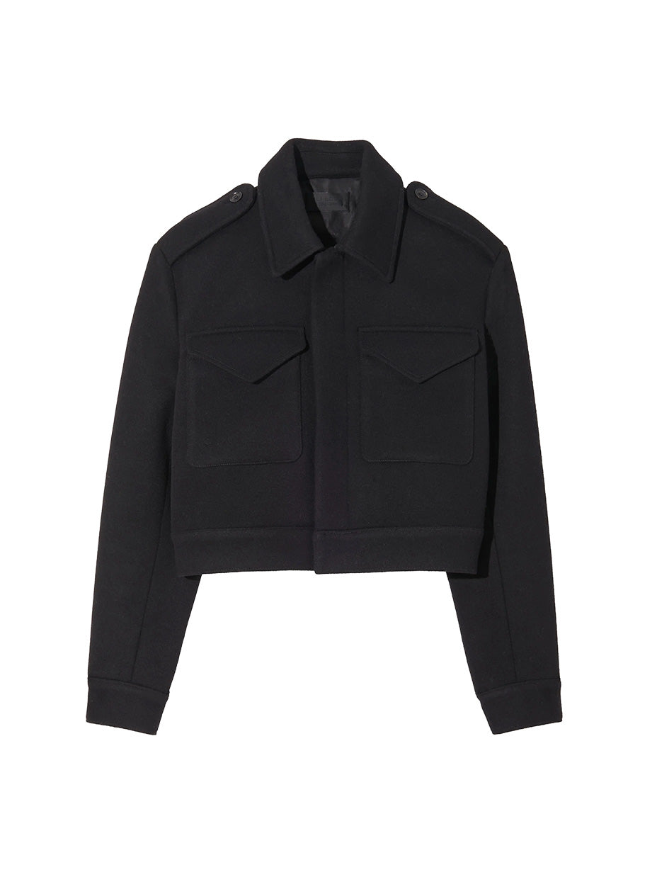 Horace Military Jacket in Black